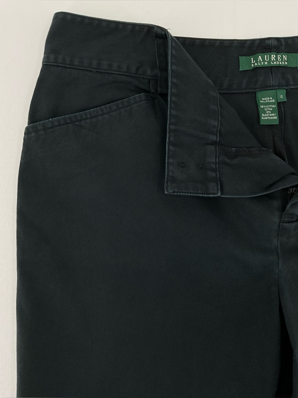 Lauren Ralph Lauren Black Bermuda Shorts Women’s 10
